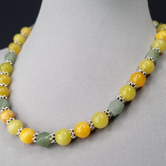 LEMON STONE  NECKLACE - Picture 3 of 7